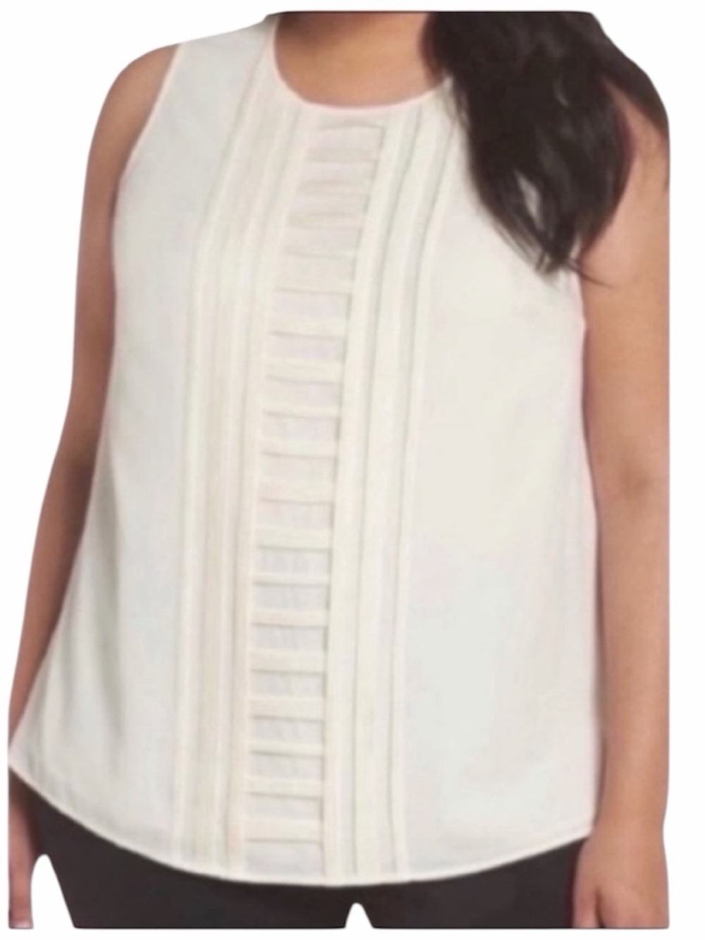 VINCE CAMUTO sleeveless blouse top NEW cream